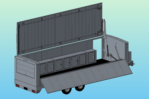 Roof and Door Actuation Systems for Demo Trailer